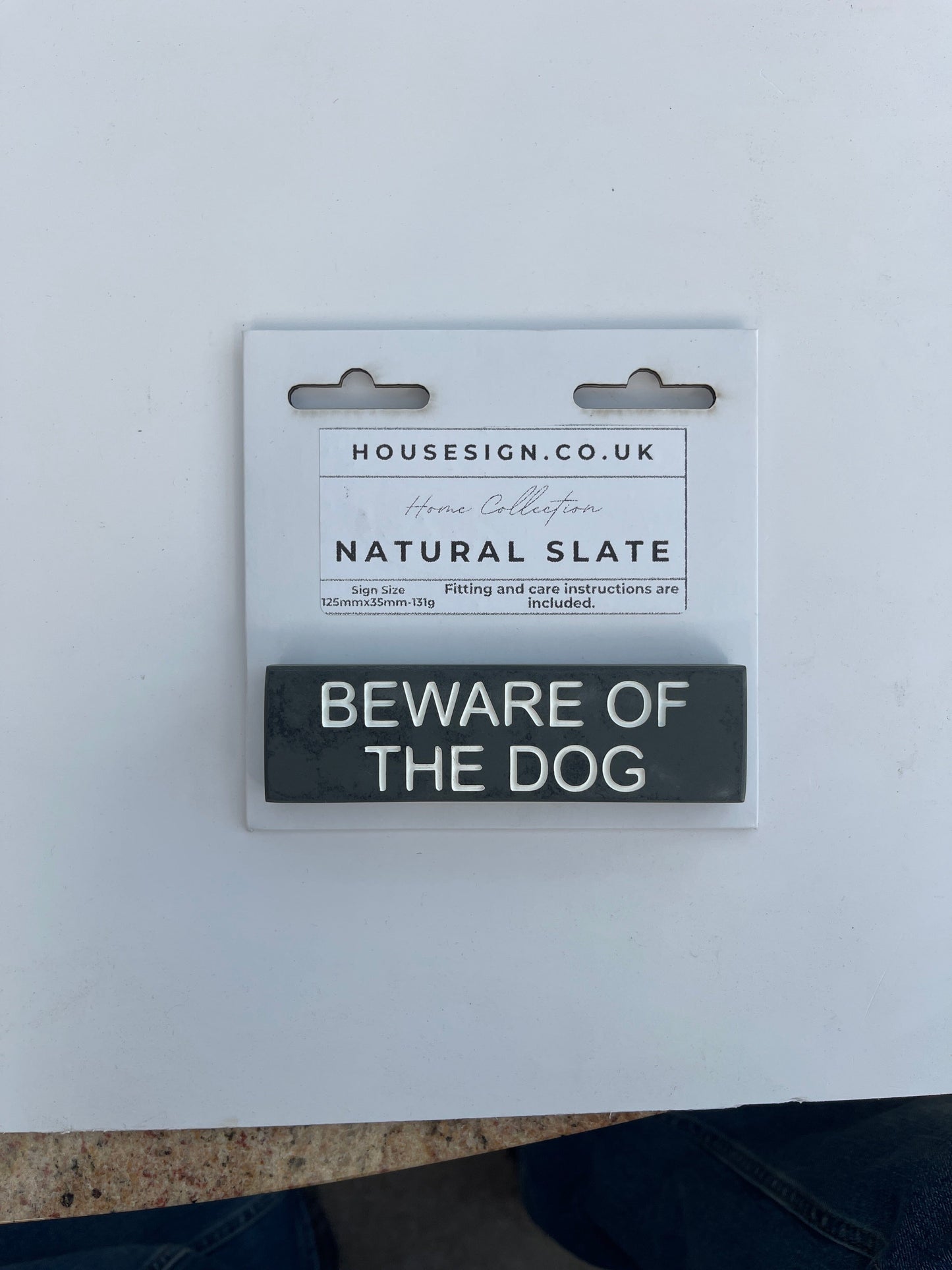 BEWARE OF THE DOG 125mm x 35mm Gate Signs www.HouseSign.co.uk