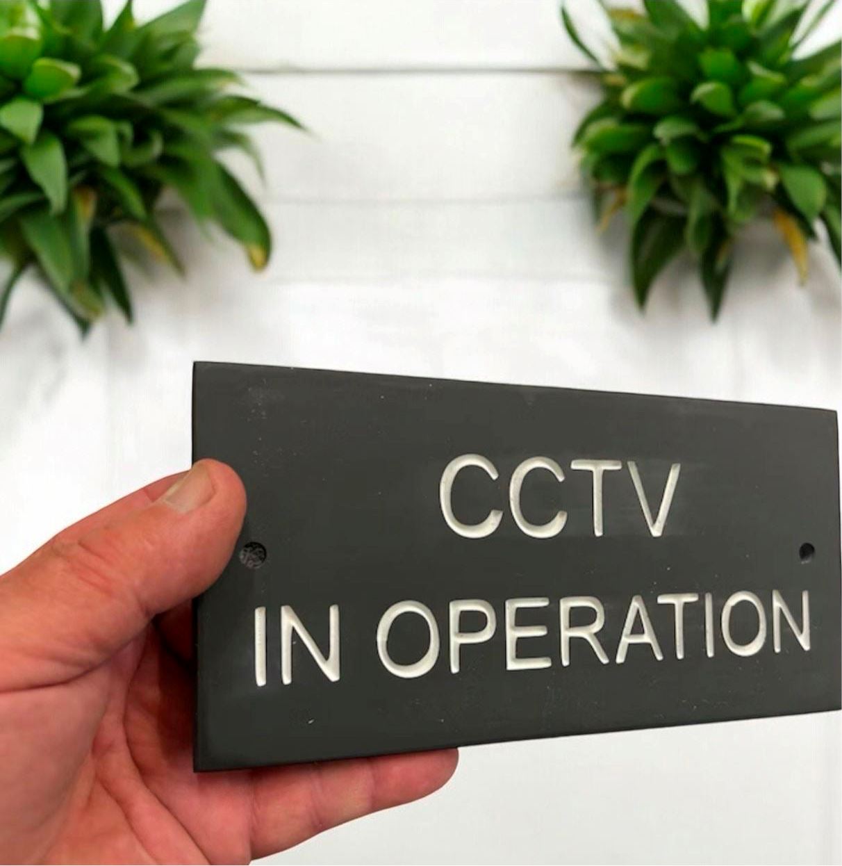 CCTV Sign 20cm x 10cm Gate Signs www.HouseSign.uk