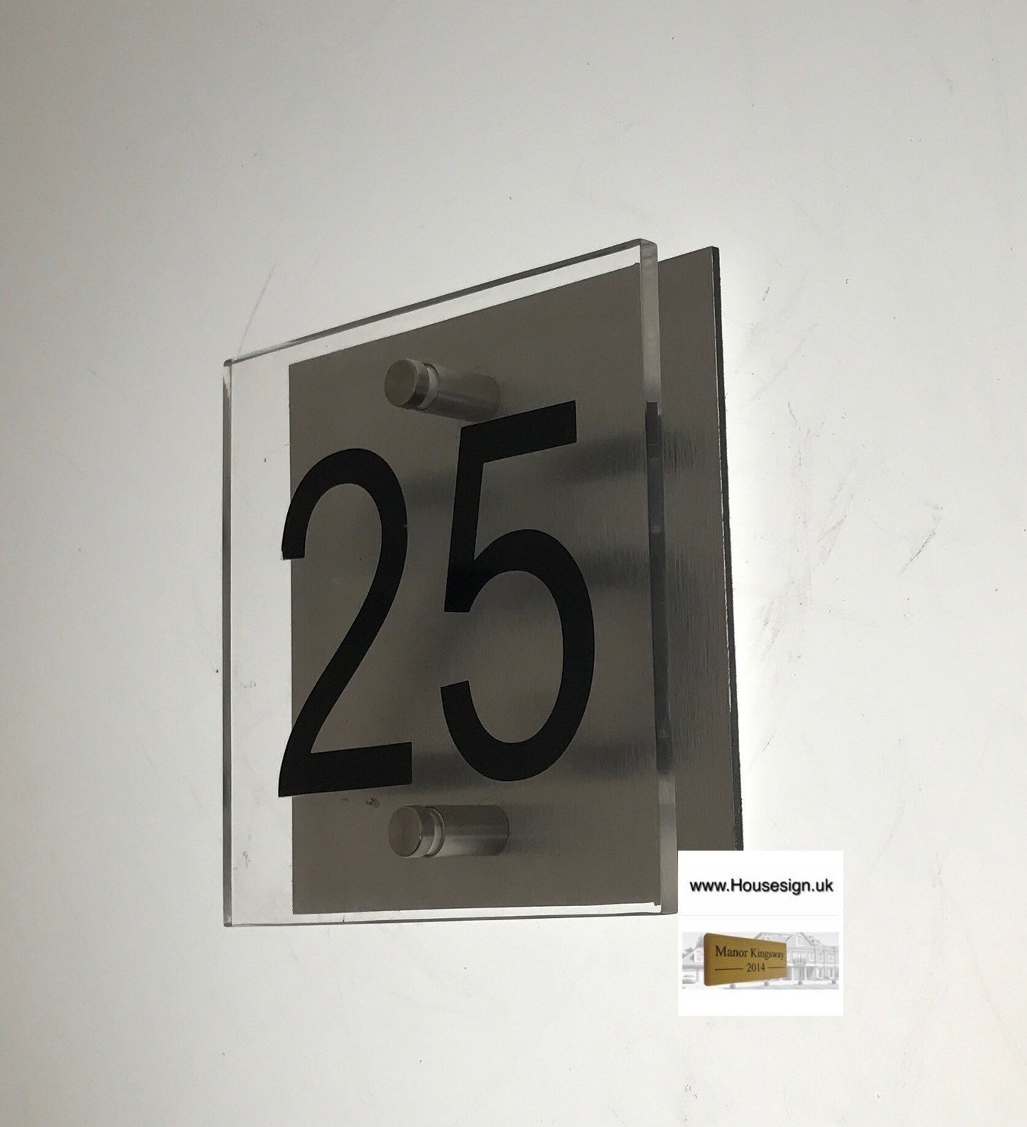 6"x6" Acrylic House Sign Acrylic House Signs www.HouseSign.co.uk
