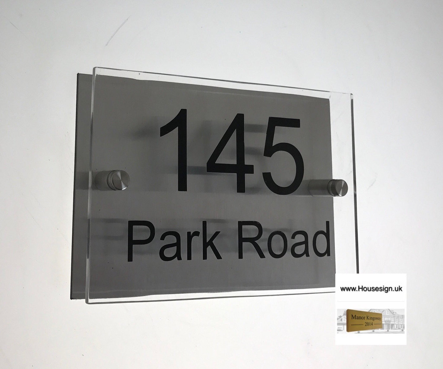 8"x5" (20cm x 12.5cm) Acrylic Sign Acrylic House Signs www.HouseSign.co.uk