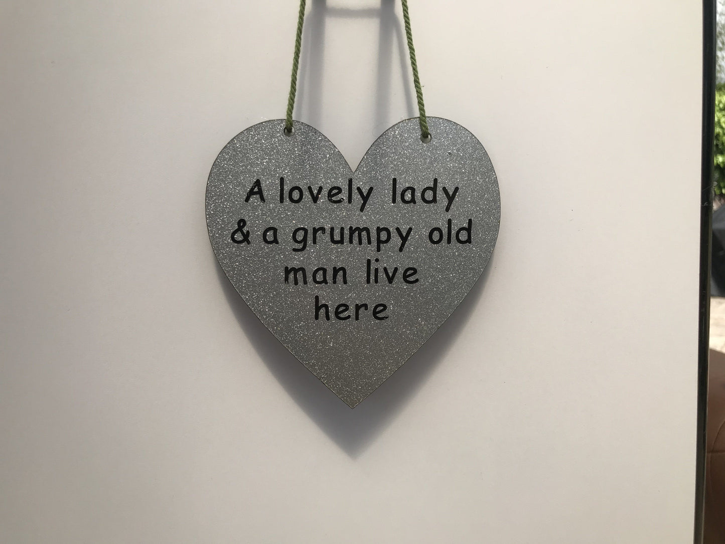 A lovely lady & a grumpy old man live here Gifts www.HouseSign.co.uk