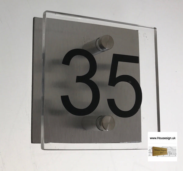 4"x4" (10cm x 10cm) Acrylic House Sign