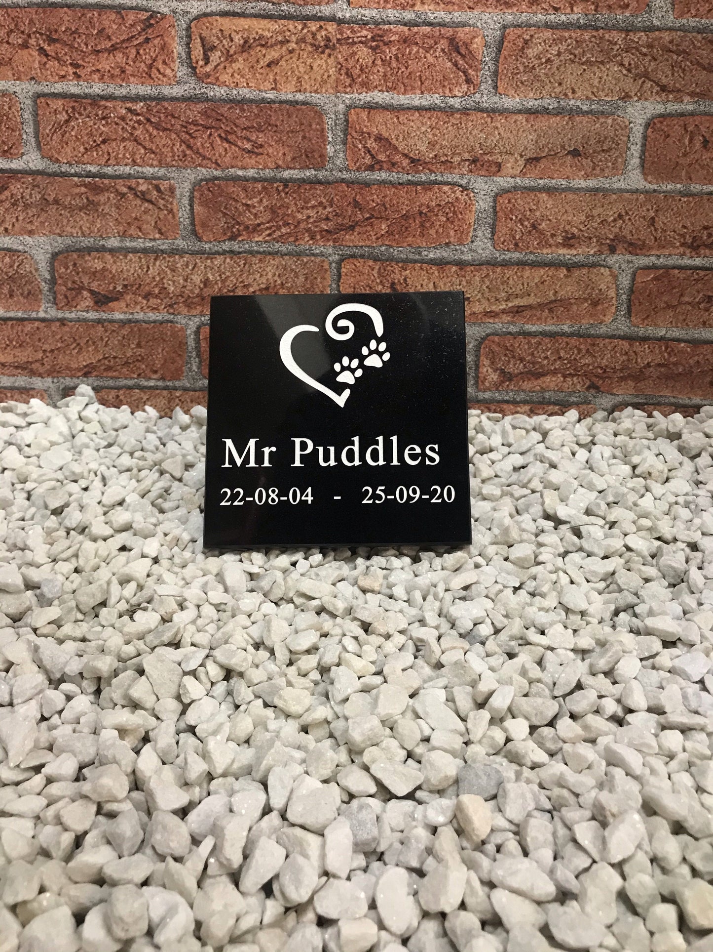 Memorial 6”x6" Granite House Signs www.HouseSign.co.uk