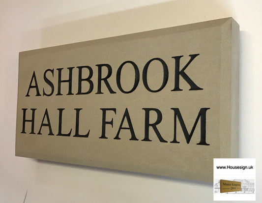 Build in the wall sign