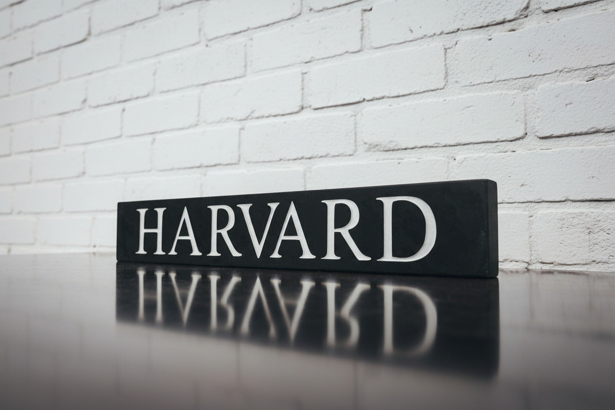 Introducing our stunning 30cm x 5cm Polished Natural Slate House Sign, designed to make a lasting impression! Crafted with durability in mind, it features beautifully carved lettering that enhances its elegance and visibility. Transform your home's entrance with this exquisite sign! www.HouseSign.co.uk