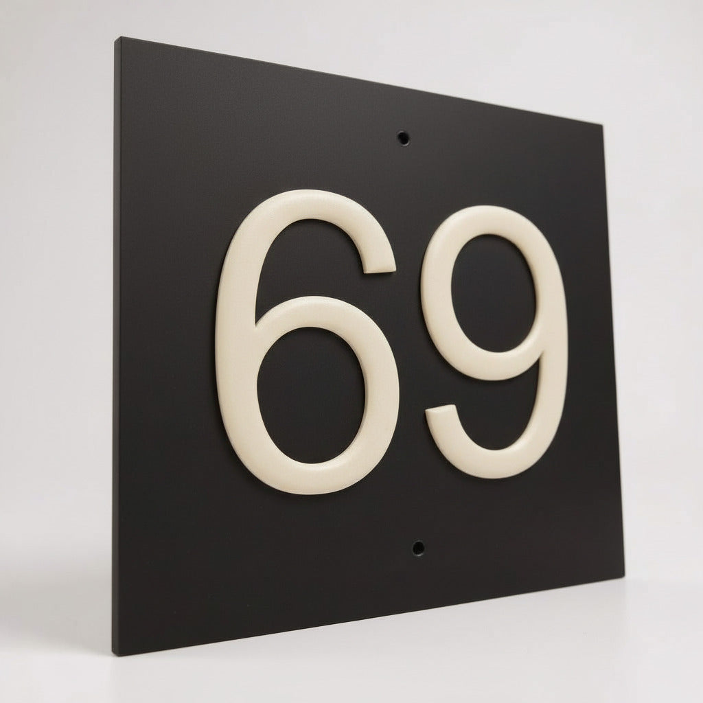 9"x9" (22.5cm x 22.5cm) Natural Slate House Sign Slate Sign www.HouseSign.co.uk 