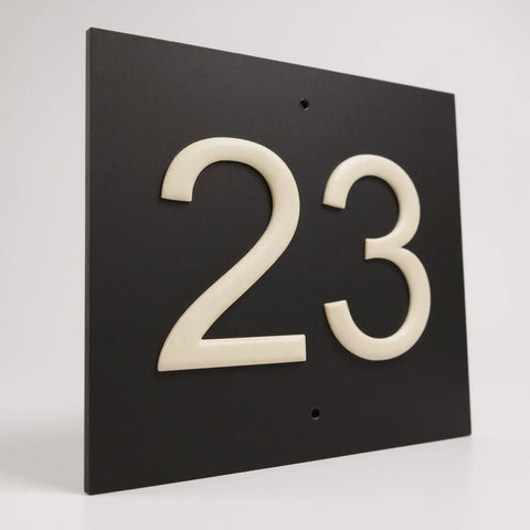 9"x9" (22.5cm x 22.5cm) Natural Slate House Sign Slate Sign www.HouseSign.co.uk 