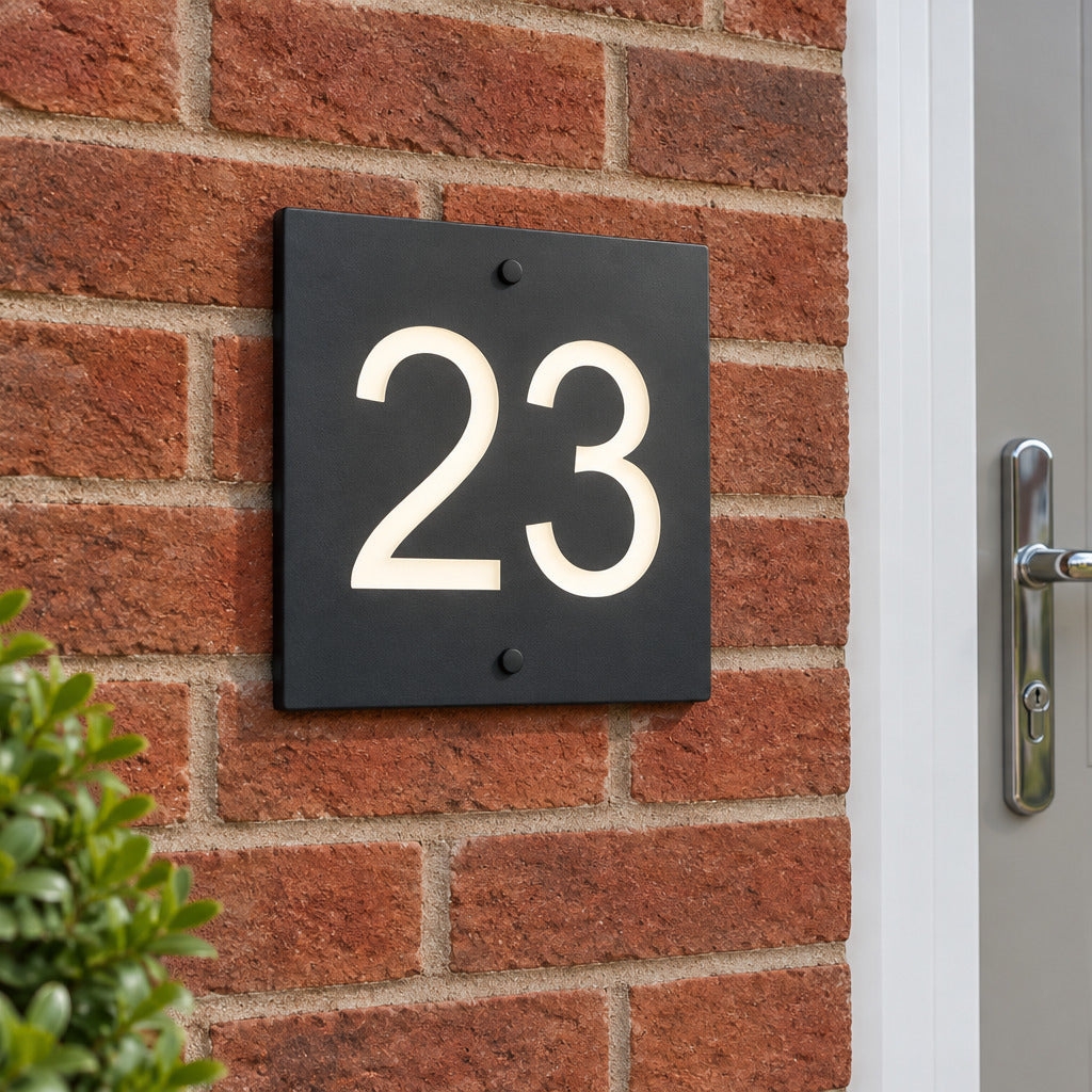 Natural Slate Sign Address Signs Deep Cut Lettering 9