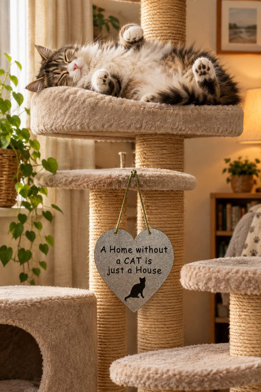 A Home without a CAT is just a house Gifts www.HouseSign.co.uk 