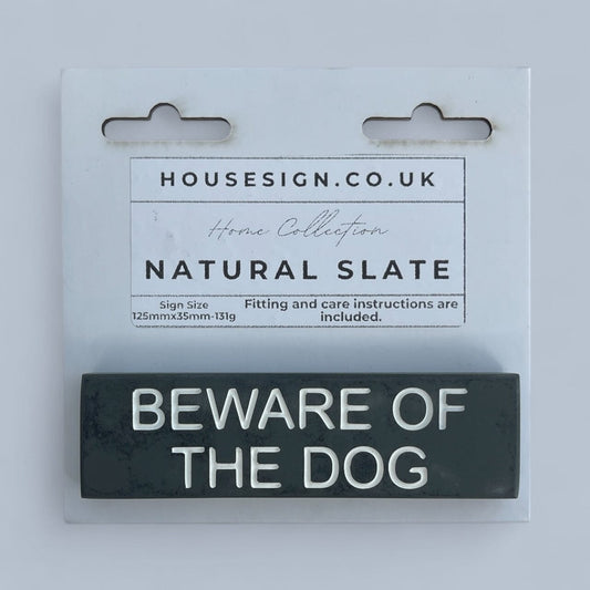 BEWARE OF THE DOG 125mm x 35mm Gate Signs www.HouseSign.co.uk 