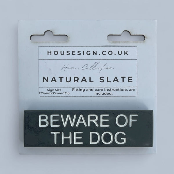BEWARE OF THE DOG 125mm x 35mm Gate Signs www.HouseSign.co.uk 