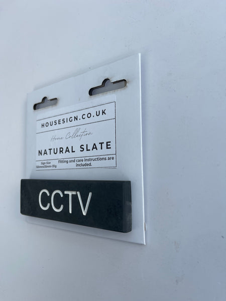 CCTV 125mm x 35mm Gate Signs www.HouseSign.co.uk 