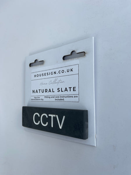 CCTV 125mm x 35mm Gate Signs www.HouseSign.co.uk 
