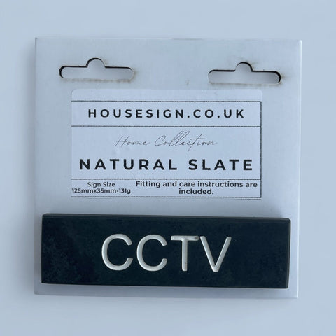 CCTV 125mm x 35mm Gate Signs www.HouseSign.co.uk 