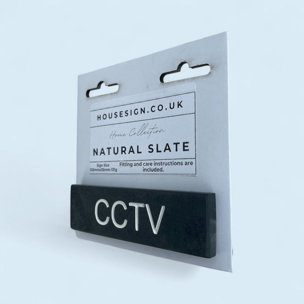 CCTV 125mm x 35mm Gate Signs www.HouseSign.co.uk 