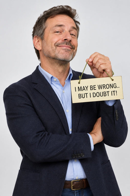 I MAY BE WRONG BUT I DOUBTIT Gifts www.HouseSign.co.uk 