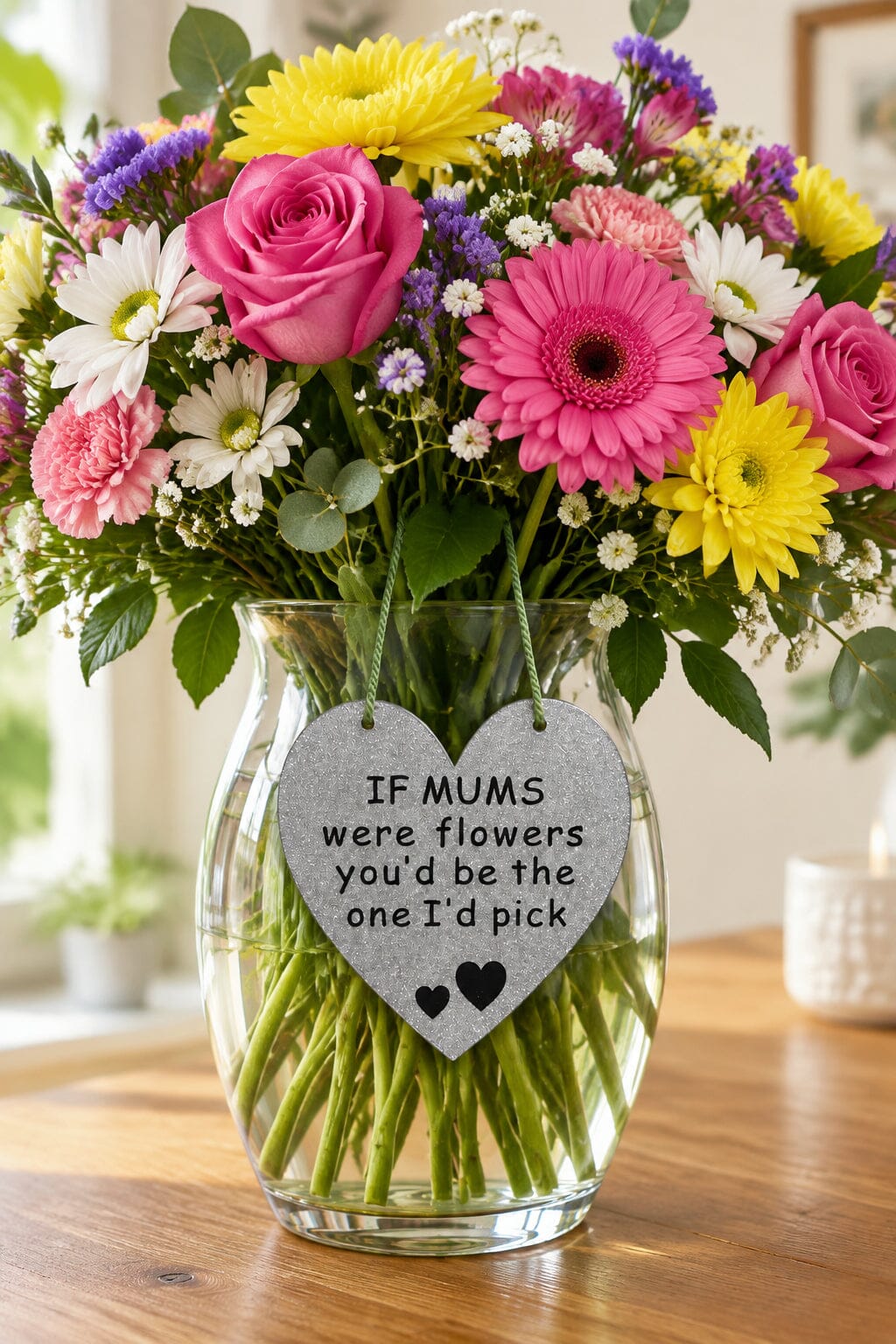 IF MUMS were flowers you'd be the one I'd pick Gifts www.HouseSign.co.uk 