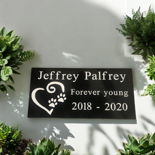 Memorial 12"x6" Granite House Signs www.HouseSign.co.uk 