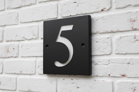 Natural Slate House Sign 10cm x 10cm Natural Slate House Sign www.HouseSign.co.uk 