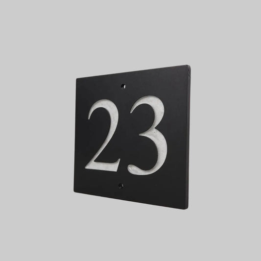 Natural Slate House Sign 10cm x 10cm Natural Slate House Sign www.HouseSign.co.uk 