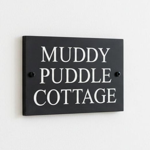 Natural Slate House Sign 10"x8" Slate Sign www.HouseSign.co.uk 