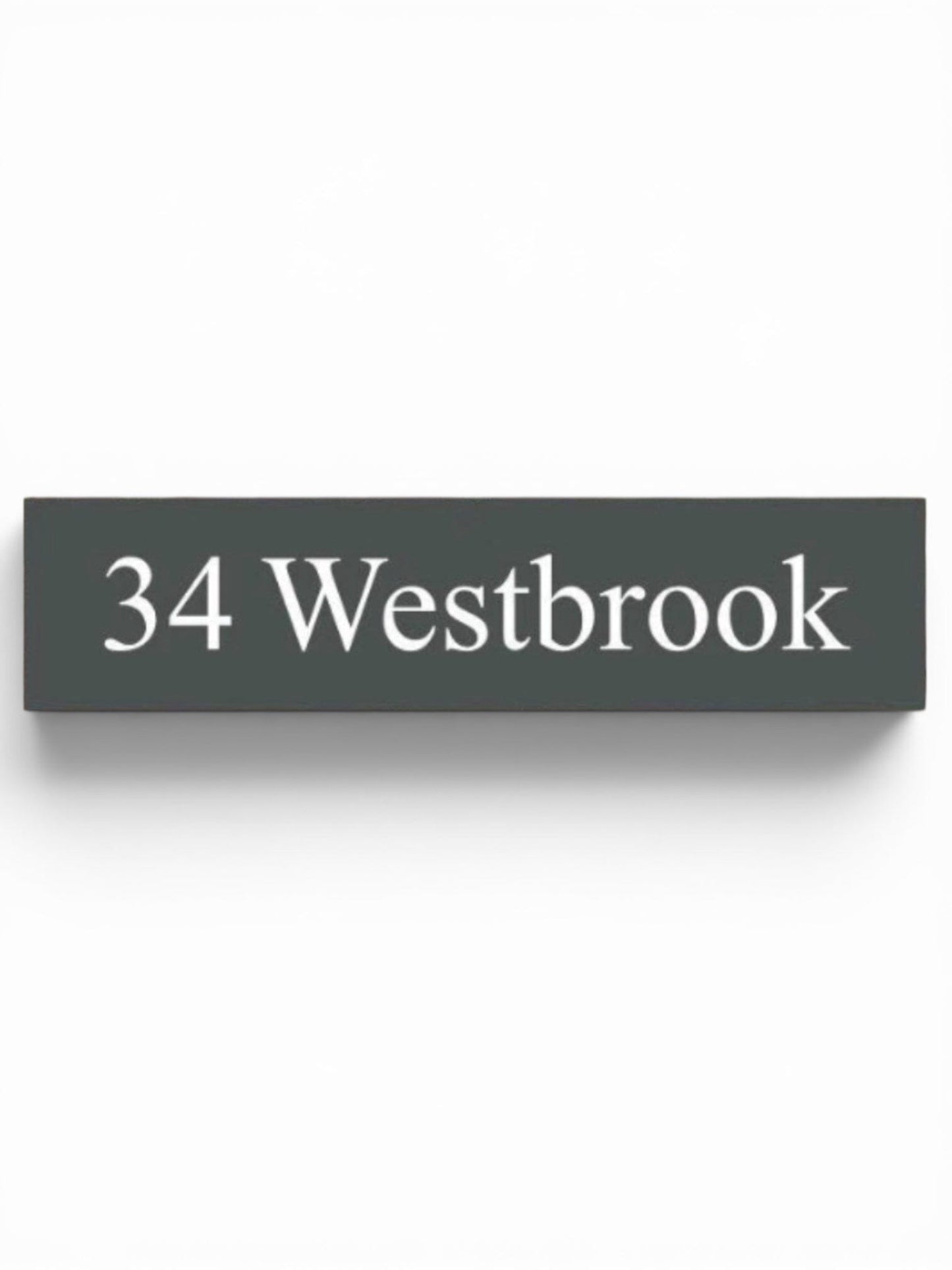 Natural Slate House Sign 16"x4" Slate Sign www.HouseSign.co.uk 