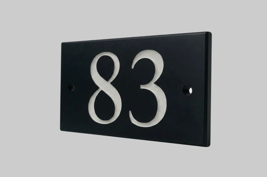 Natural Slate House Sign 5"x4" Slate House Sign www.HouseSign.co.uk 