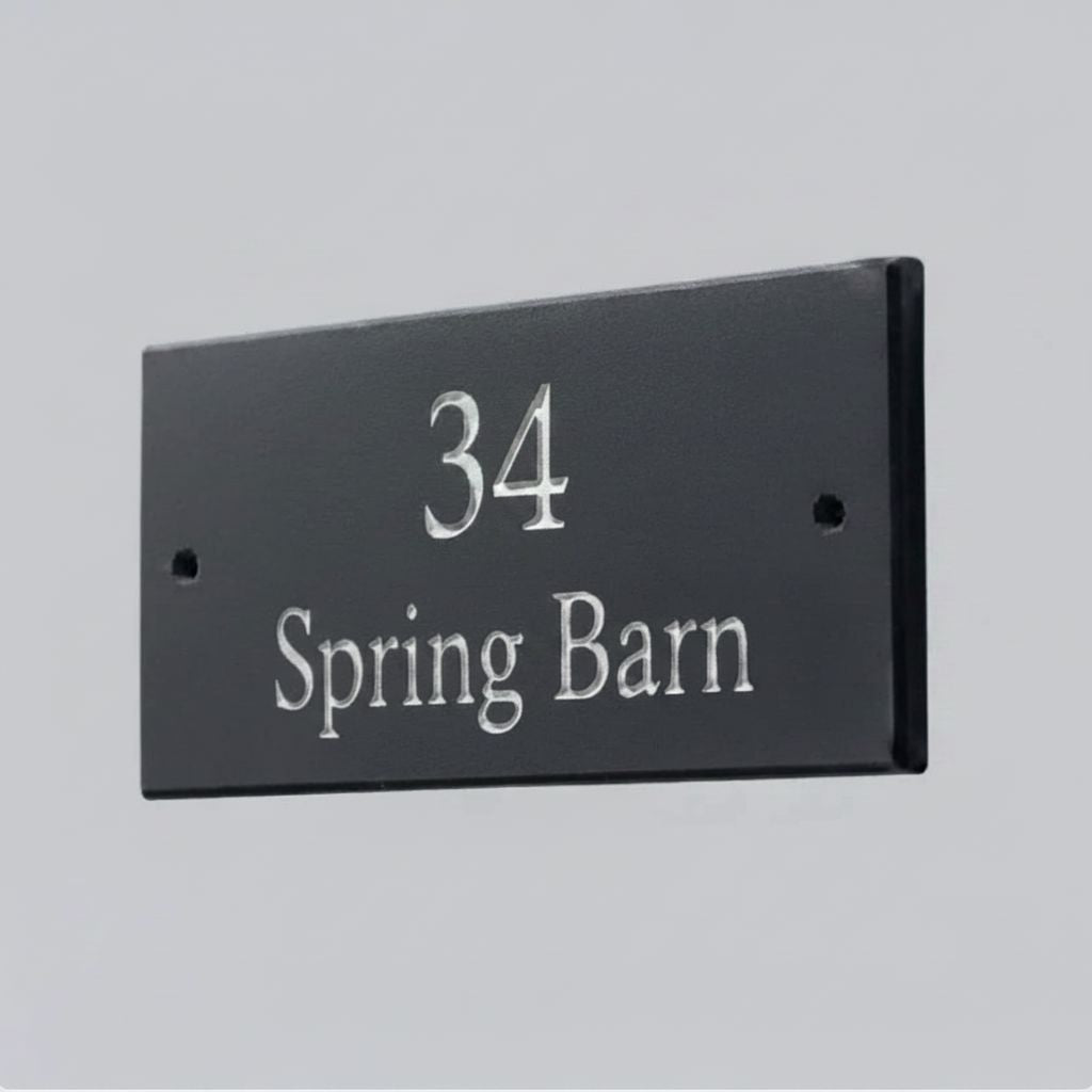 Natural Slate House Sign 6"x3" Slate Sign www.HouseSign.co.uk 
