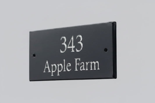 Natural Slate House Sign 6"x3" Slate Sign www.HouseSign.co.uk 