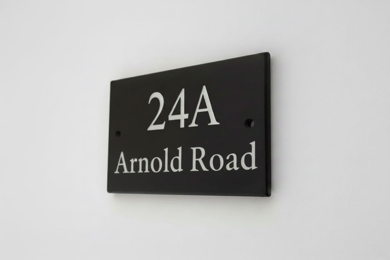 Natural Slate House Sign 8"x4" Slate Sign www.HouseSign.co.uk 