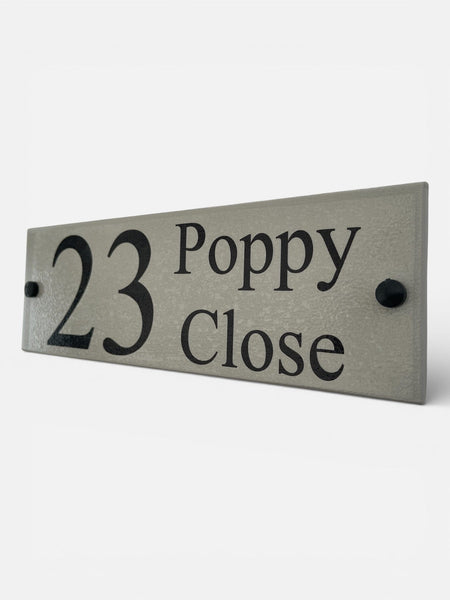 Number Sign 30cm x 10cm www.HouseSign.co.uk 