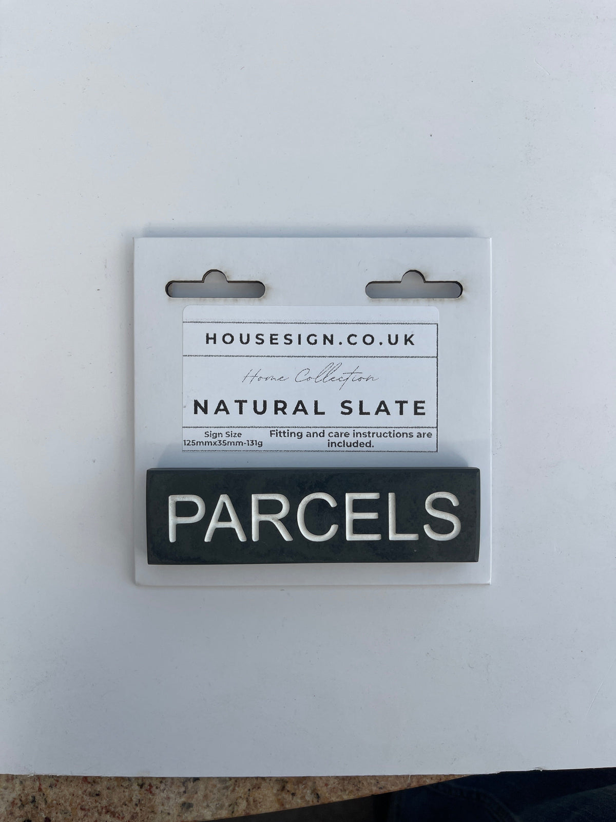 PARCELS 125mm x 35mm Gate Signs www.HouseSign.co.uk 