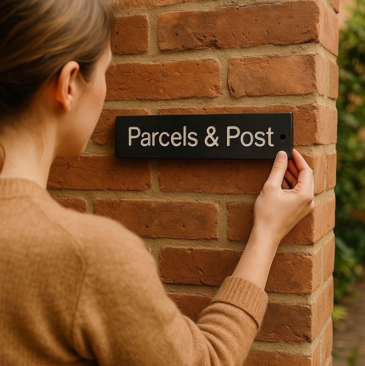 Parcels & Post 20cm x 5cm Gate Signs www.HouseSign.co.uk 