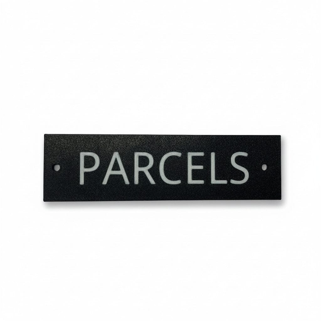 Parcels Sign Gate Signs www.HouseSign.co.uk 