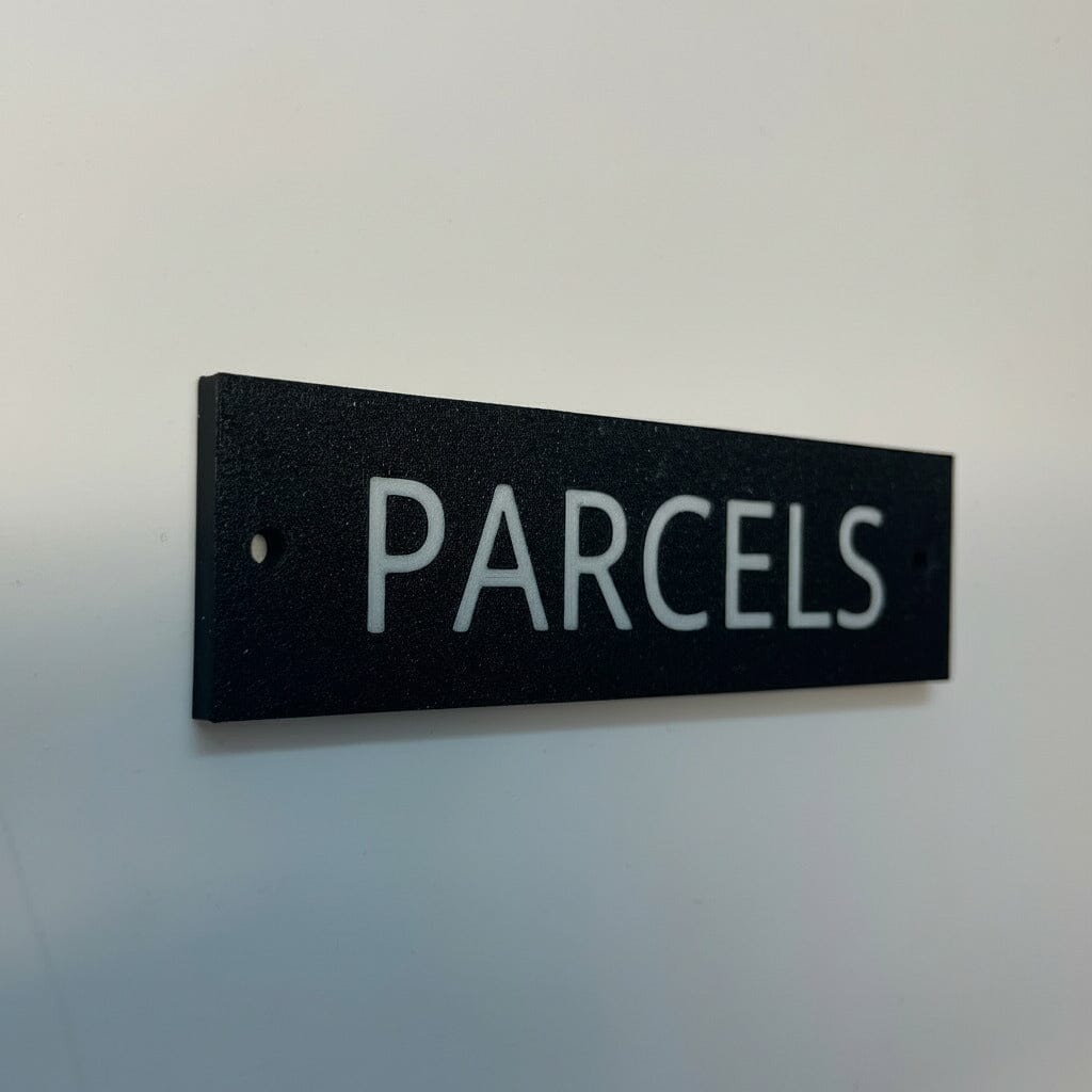 Parcels Sign Gate Signs www.HouseSign.co.uk 