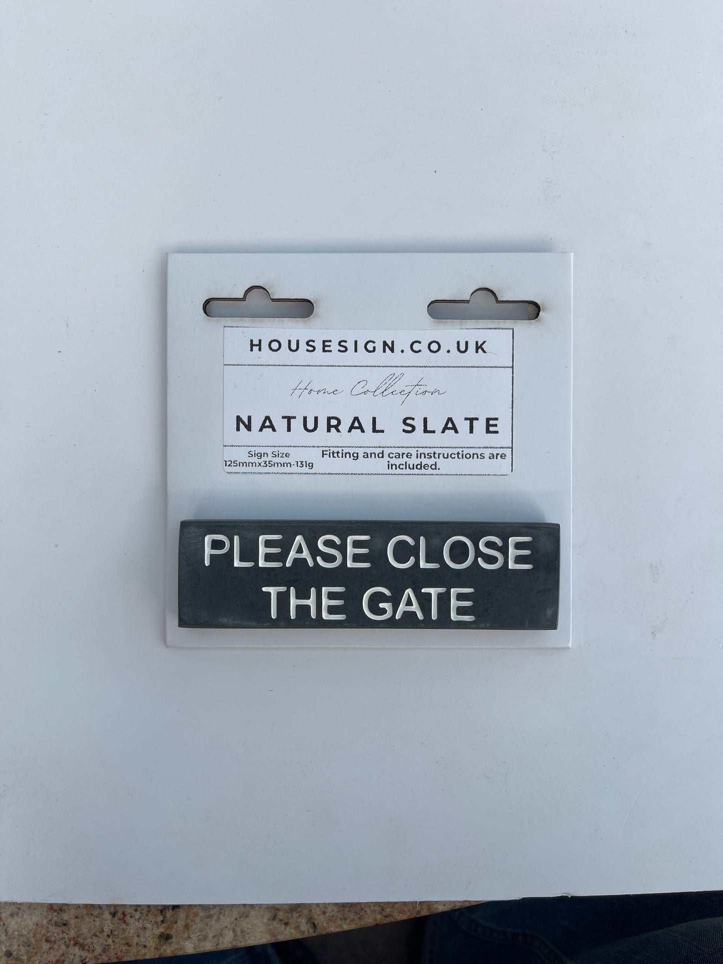 PLEASE CLOSE THE GATE 125mm x 35mm Gate Signs www.HouseSign.co.uk 