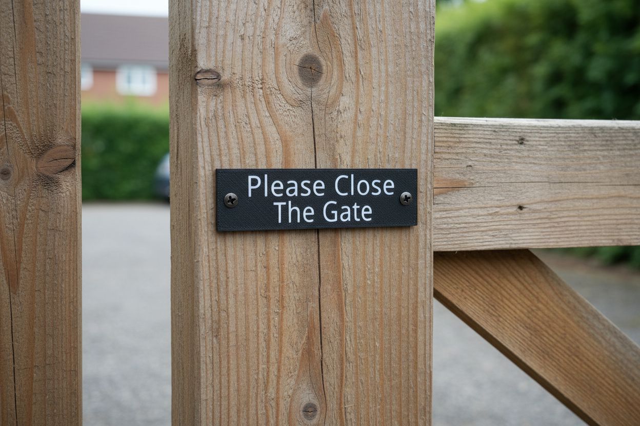 Please Close The Gate Gate Signs www.HouseSign.co.uk 