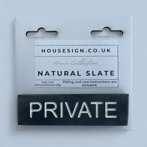 PRIVATE 125mm x 35mm Gate Signs www.HouseSign.co.uk 