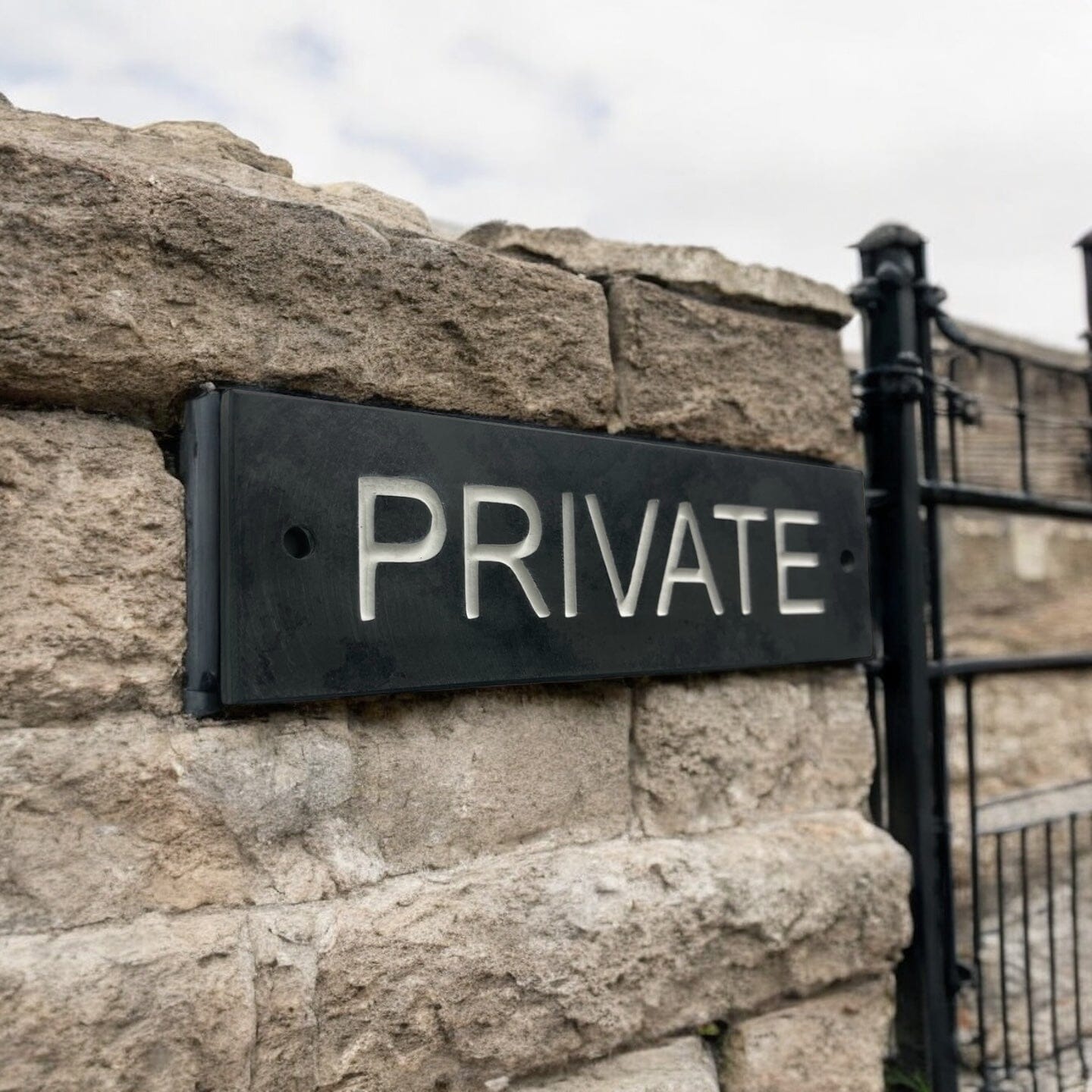 PRIVATE 20cm x 6cm Gate Signs www.HouseSign.co.uk 
