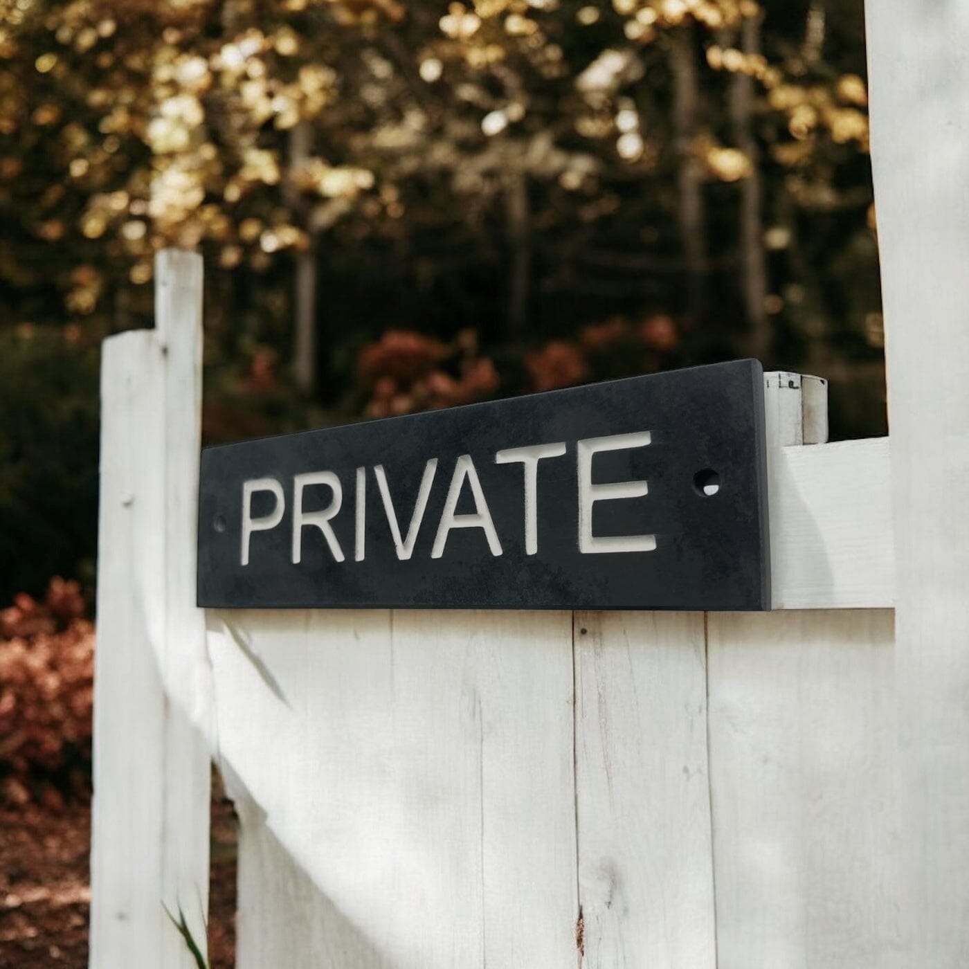 PRIVATE 20cm x 6cm Gate Signs www.HouseSign.co.uk 