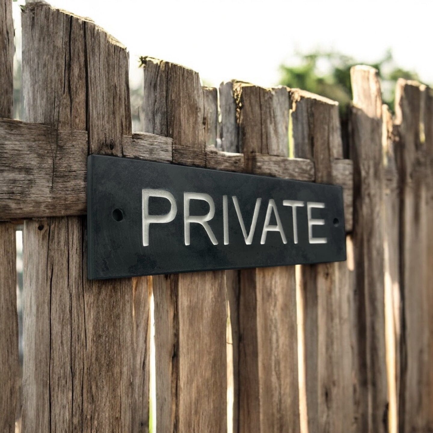 PRIVATE 20cm x 6cm Gate Signs www.HouseSign.co.uk 