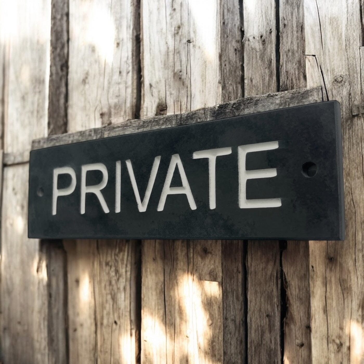 PRIVATE 20cm x 6cm Gate Signs www.HouseSign.co.uk 