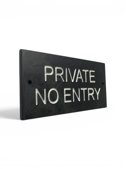 PRIVATE NO ENTRY 20cm x 10cm Gate Signs www.HouseSign.co.uk 