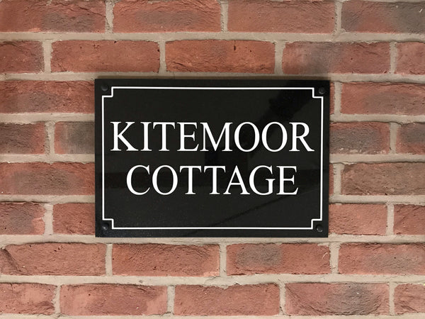 12"x8" = (30cm x 20cm) Natural Granite House Sign Granite House Signs www.HouseSign.co.uk 