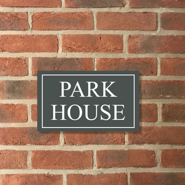 12"x8" (30cm x (20cm) Natural Slate House Sign Slate Sign www.HouseSign.co.uk 