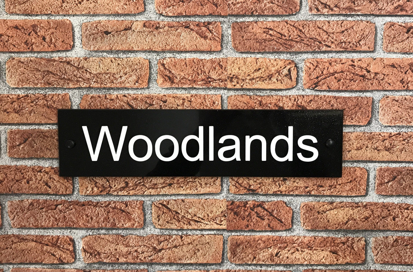 16"x4" = (40cm x 10cm) Natural Granite House Sign Granite House Signs www.HouseSign.co.uk 