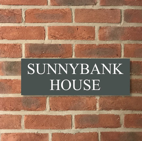 18"x6" (45cm x 15cm) Natural Slate House Sign Slate Sign www.HouseSign.co.uk 