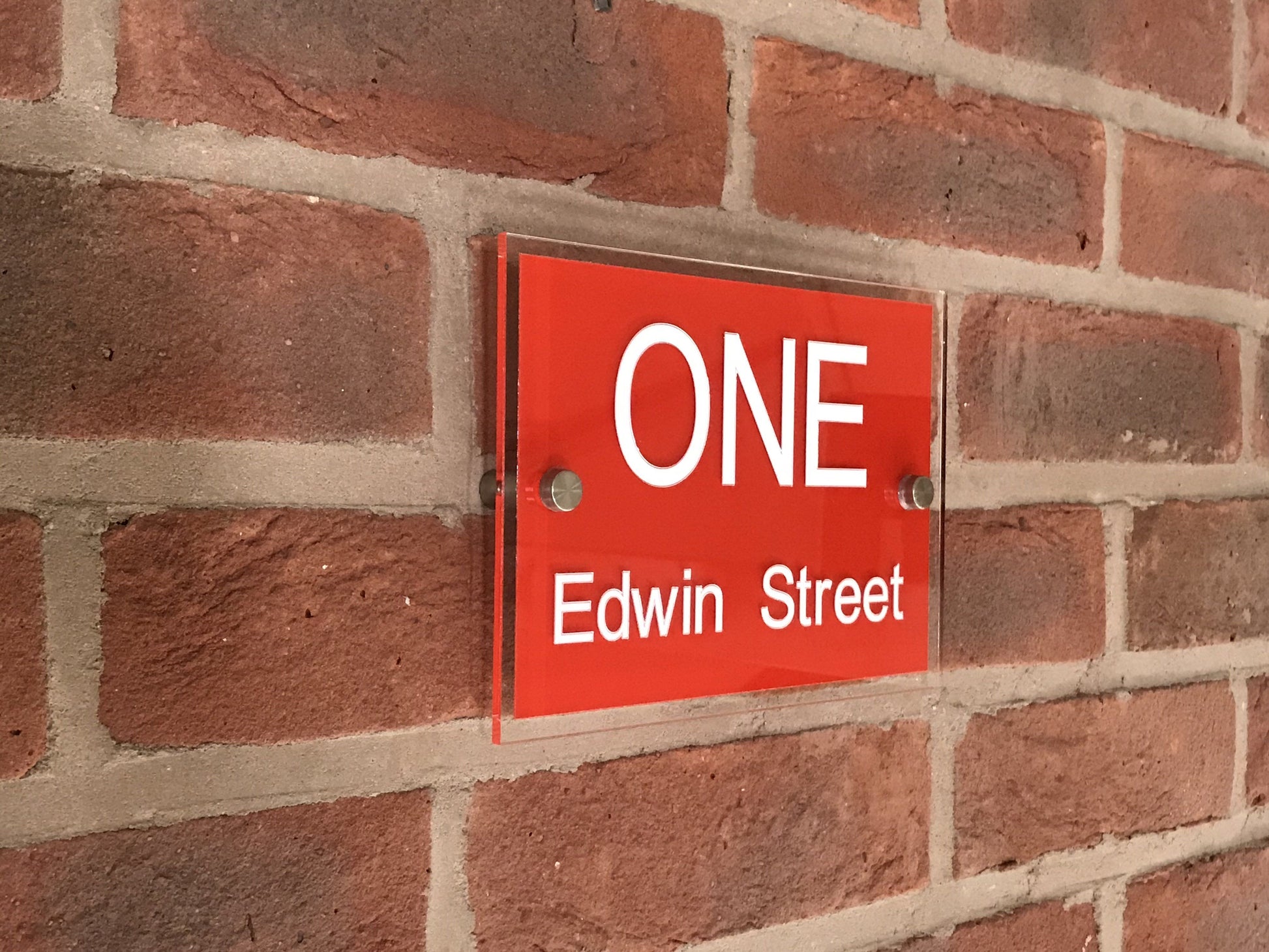 20cmx14cm Acrylic Sign Acrylic House Signs www.HouseSign.co.uk 