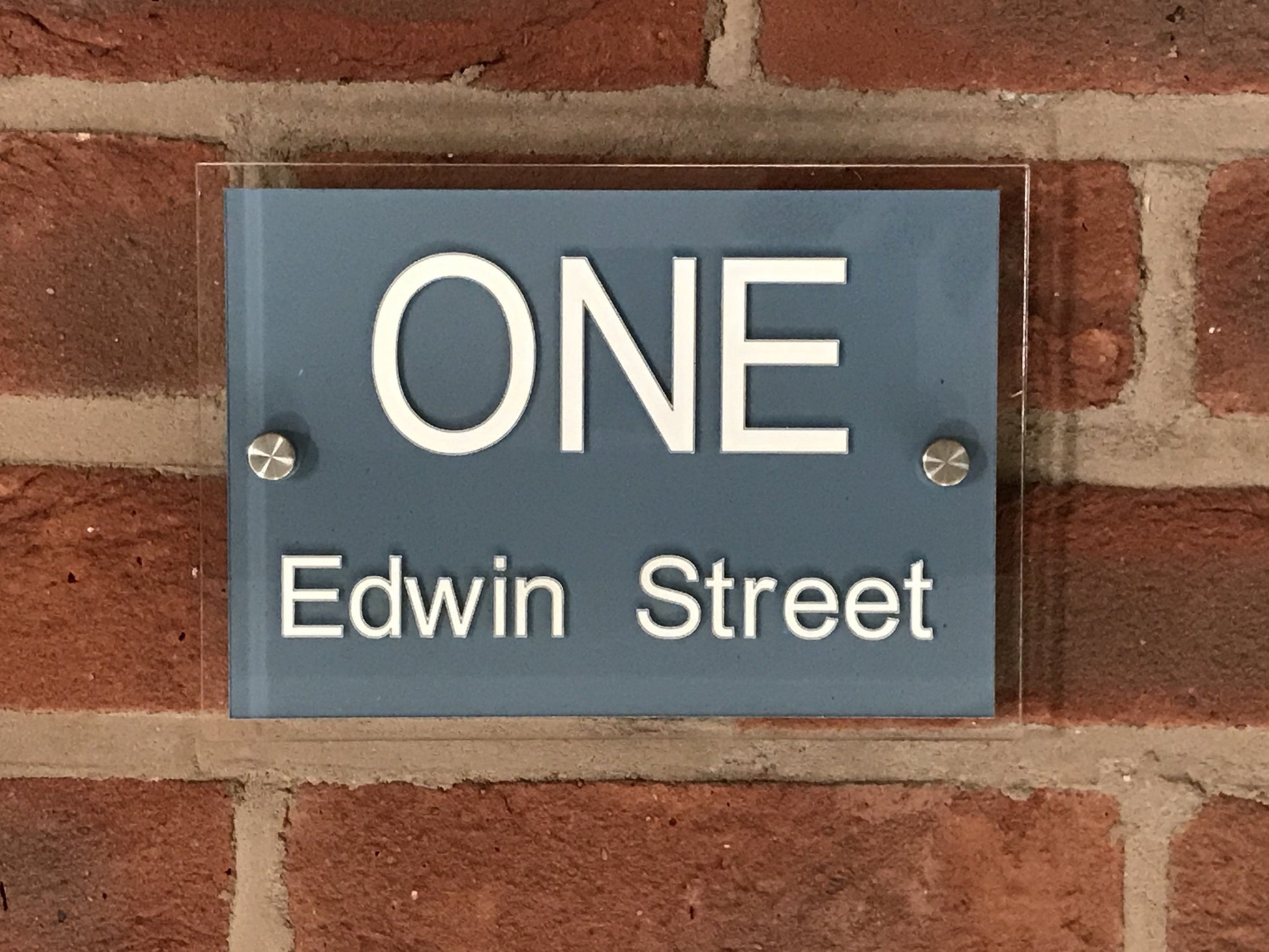20cmx14cm Acrylic Sign Acrylic House Signs www.HouseSign.co.uk 
