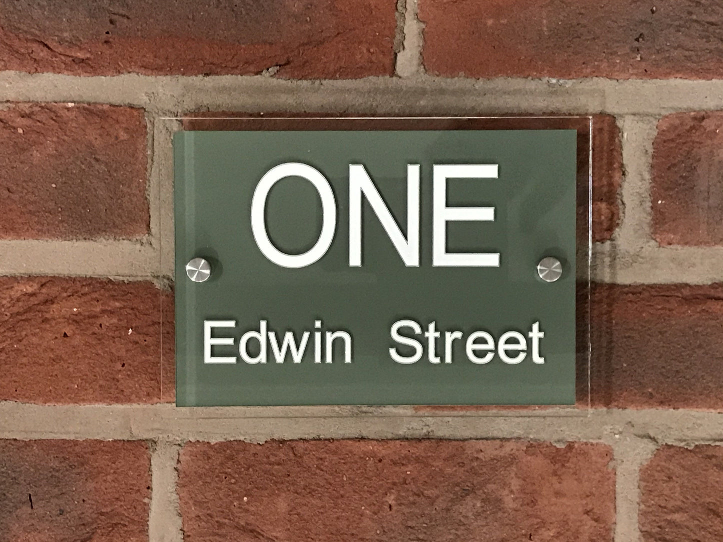 20cmx14cm Acrylic Sign Acrylic House Signs www.HouseSign.co.uk Sage 